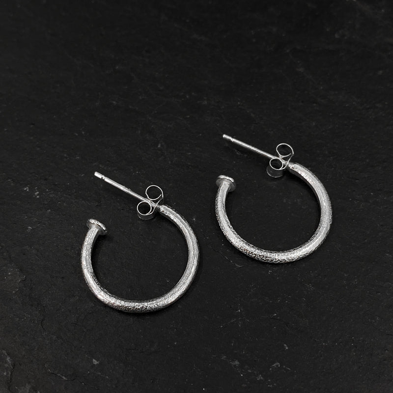 Crinoid Charm Hoops