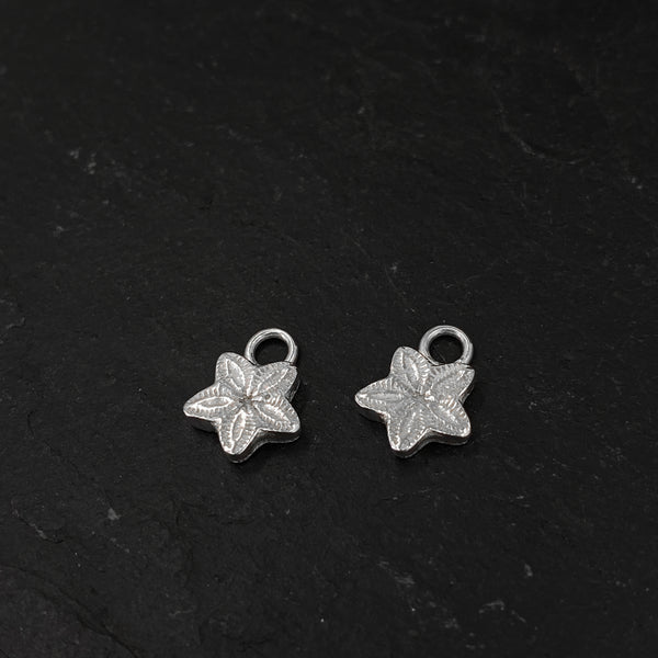 Crinoid Charm Hoops