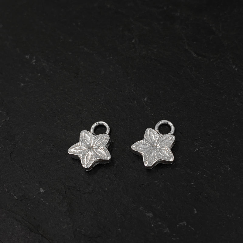 Crinoid Charm Hoops