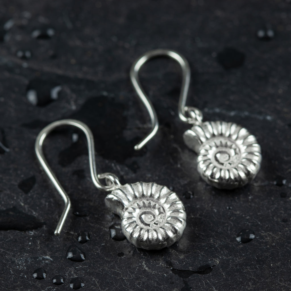 Dorset Ammonite Drop Earrings – Ladytree Designs