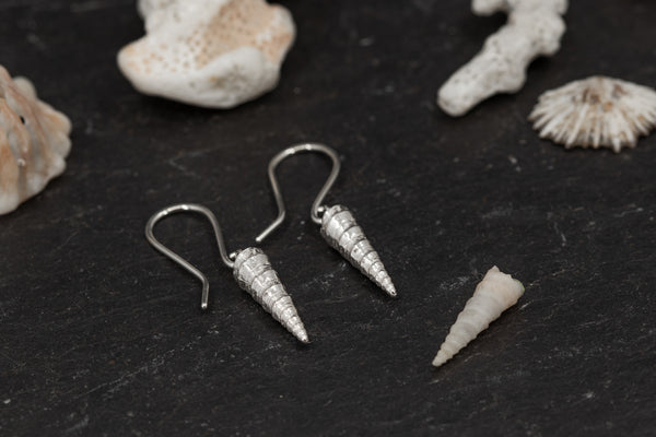 Mini Screwshell Drop Earrings