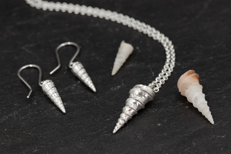 Mini Screwshell Drop Earrings