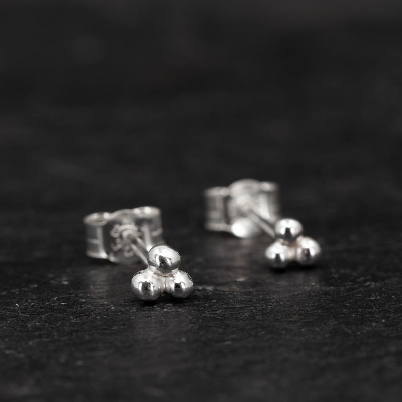 Small Tiny Silver Earrings - Delicate Adornments for Subtle Elegance