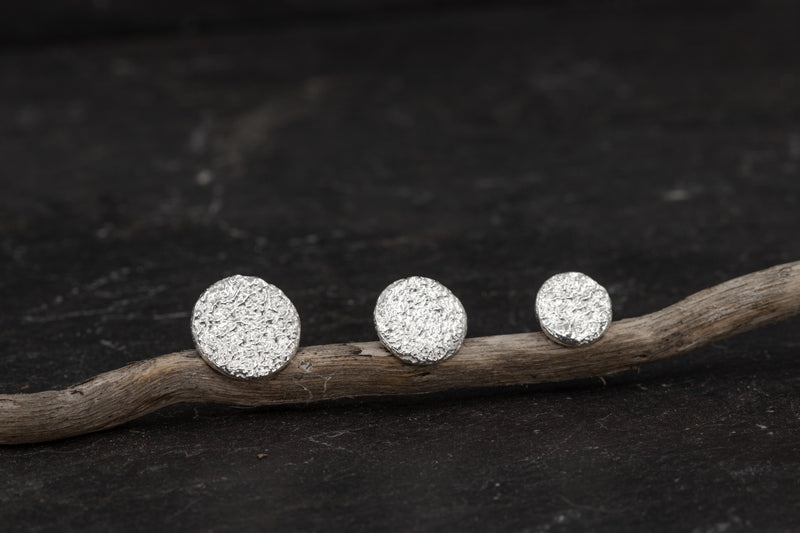 Full Moon Stud Earrings