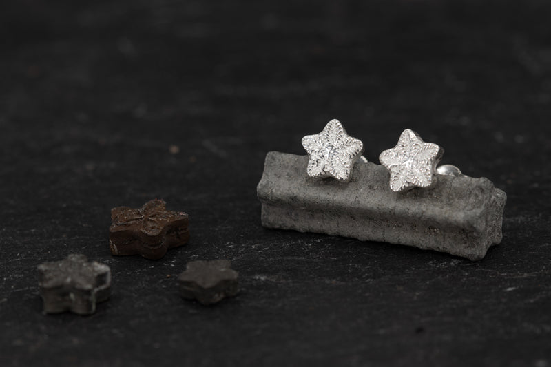 Crinoid Stud Earrings