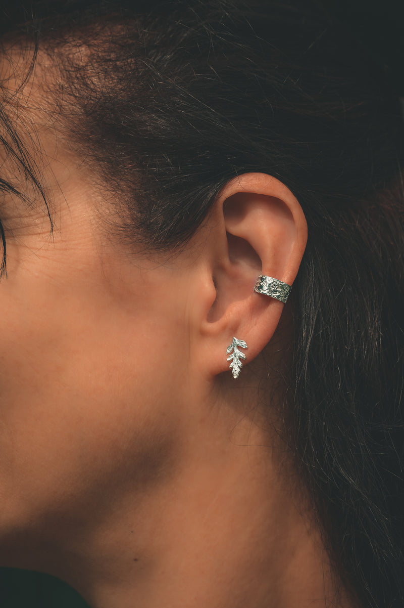 Herb Robert Circle Drop Earrings