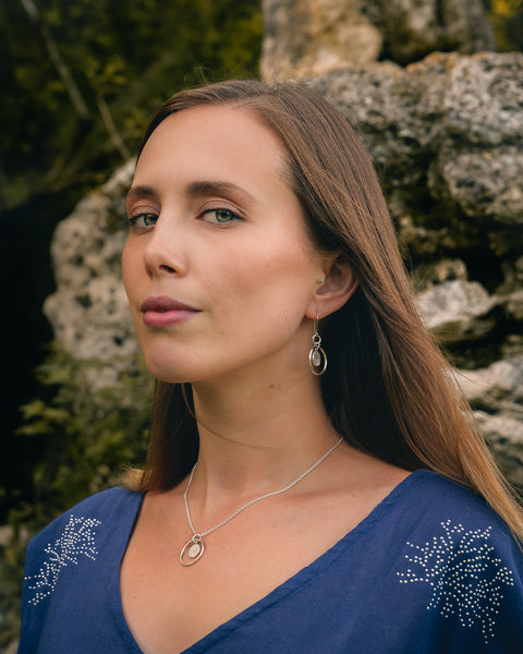 Full Moon Orbit Drop Pendant – Ladytree Designs